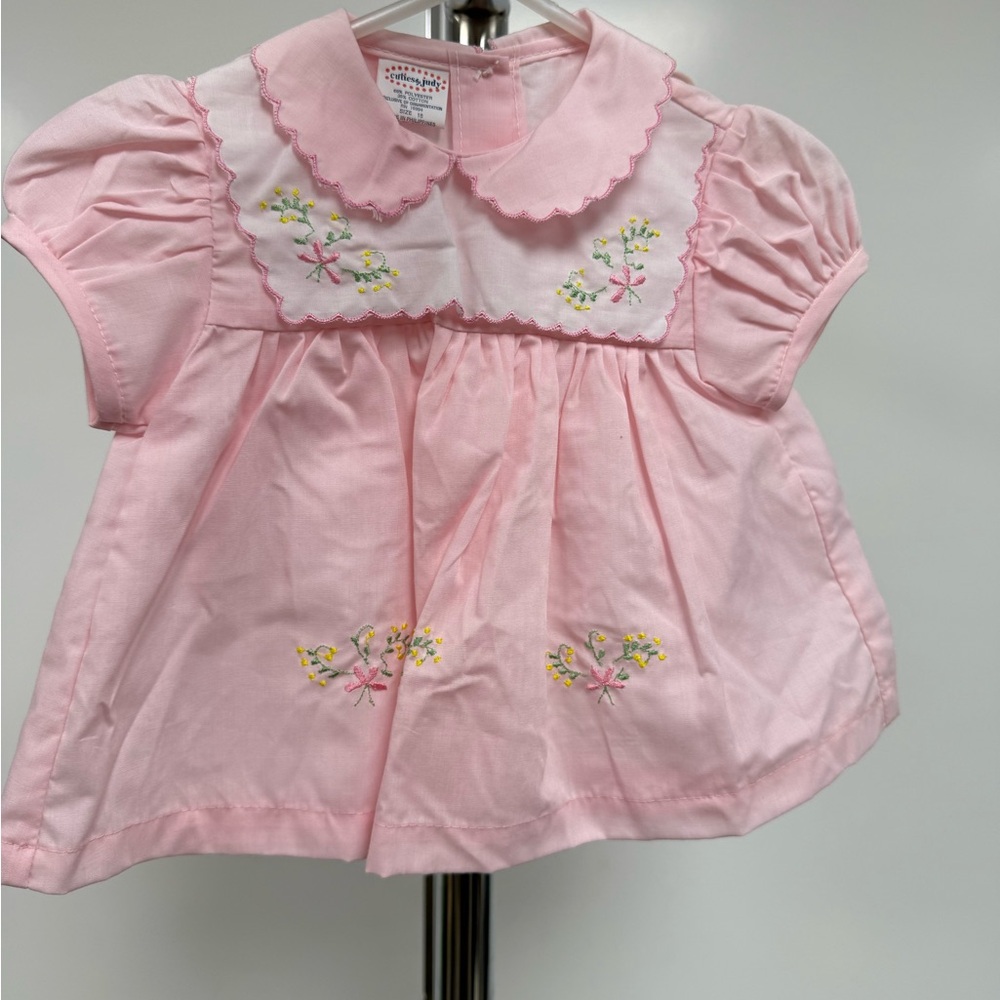 Pink Embroidered Kids Blouse